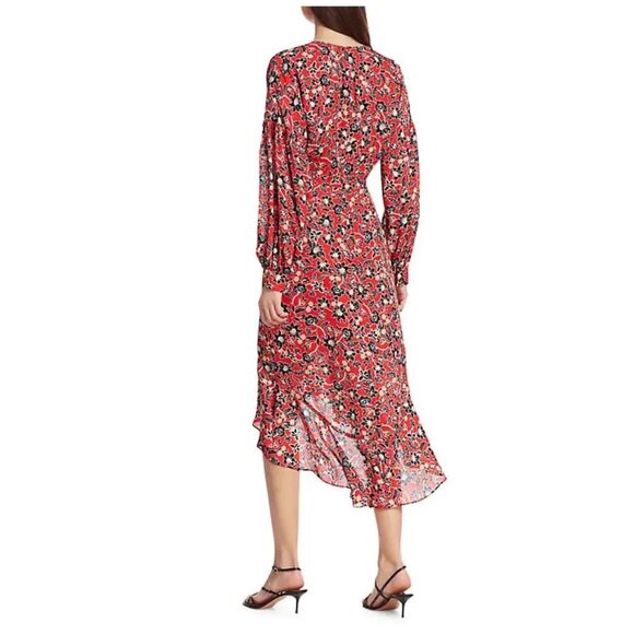 💎🎁Parker Kinsale Floral Silk Midi Dress - Picture 3 of 13